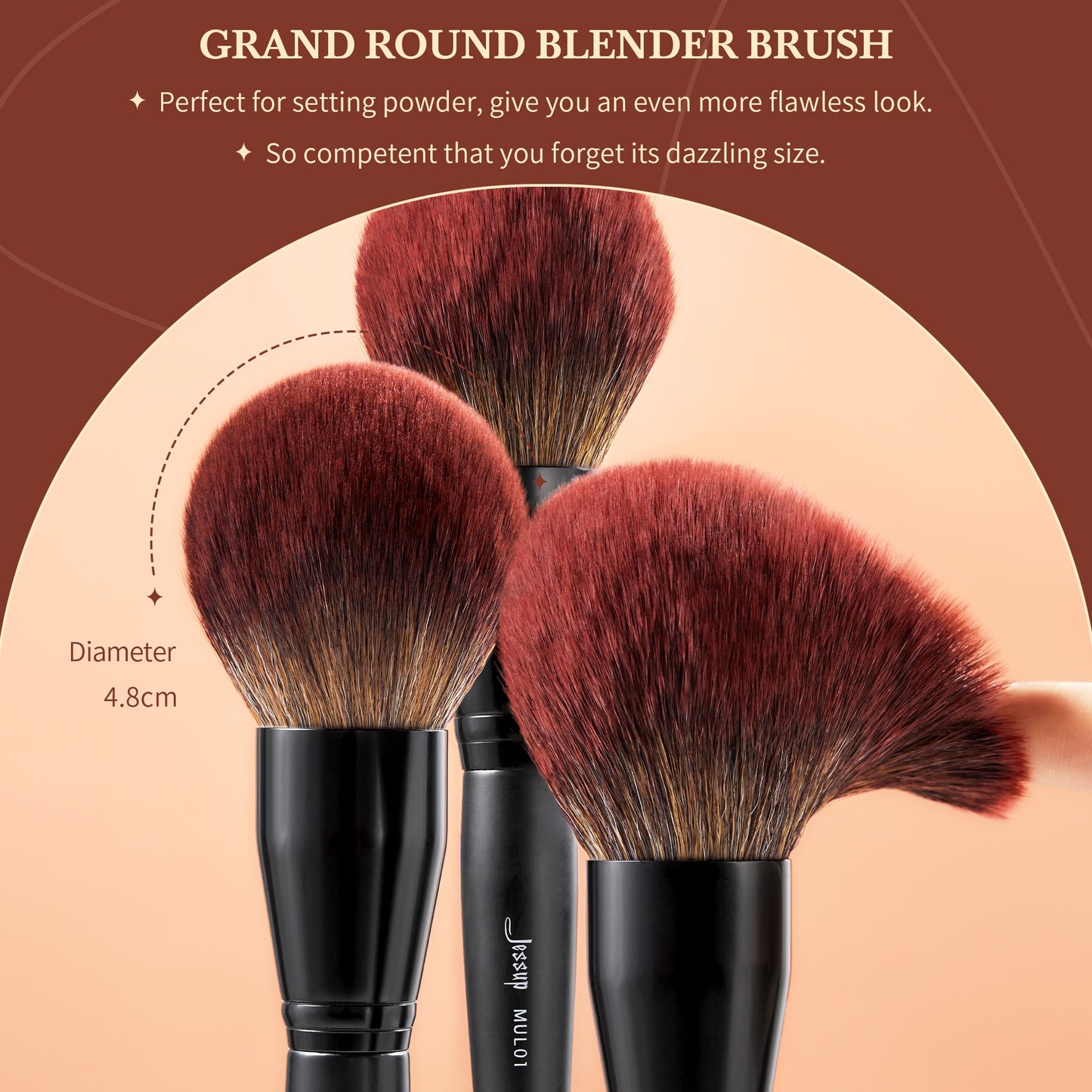 Jessup Makeup Brushes set,3-21pcs Premium Synthetic Big Powder Foundation Concealer Eyeshadow Eyeliner Spoolie Wooden T271