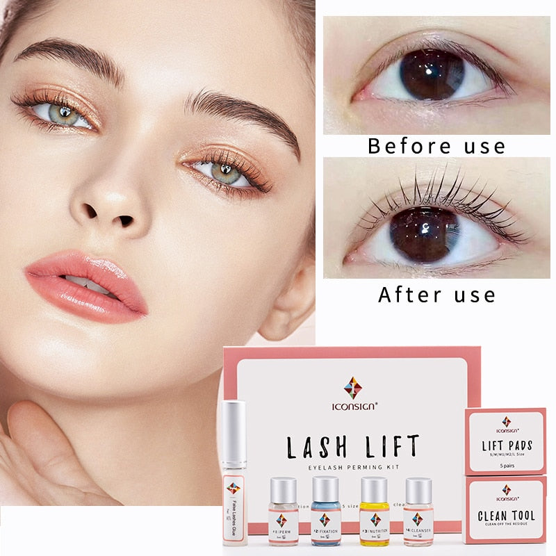 Dropshipping Lash Lift Kit ICONSIGN Eyelash Perming Kit Eyelash Perm Eyelash Enhancer Serum Eye Lash Make Up Tools Free Shipping