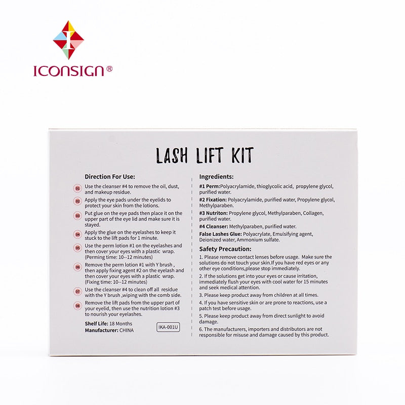 Dropshipping Lash Lift Kit ICONSIGN Eyelash Perming Kit Eyelash Perm Eyelash Enhancer Serum Eye Lash Make Up Tools Free Shipping
