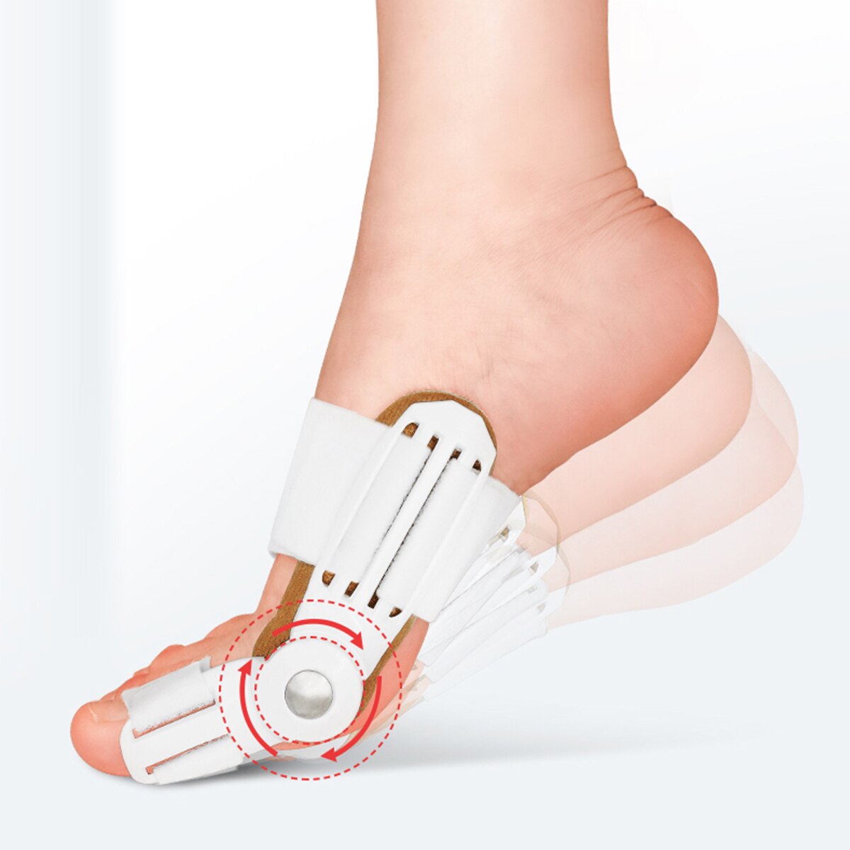 USA 2Pcs Toe Protector Feet Care Pedicure Tool Bunion Hallux Valgus Corrector Orthopedic Supplies Big Toe Splint Straightener
