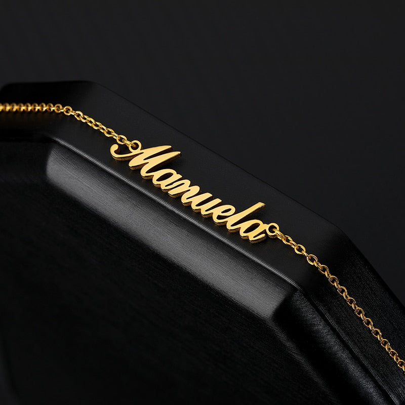 Custom Name Anklet Foot Chain Stainless Steel Personalize Anklets for Women Bohemian Beach Jewelry Fashion Bridesmaid Gift