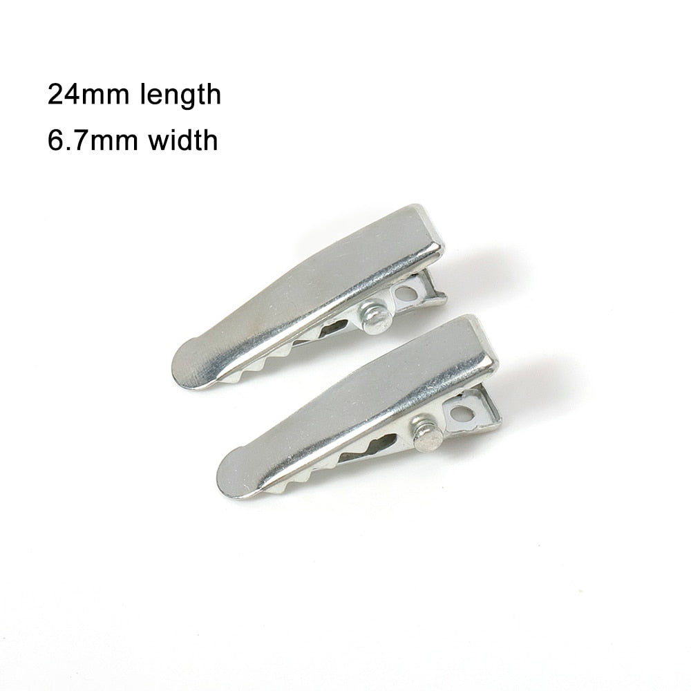 50/20pcs Metal Hair Alligator Clips 30mm/40mm/45mm/55mm/65mm/75mm/100mm Findings For DIY Jewelry Hair Style Tools Accessories