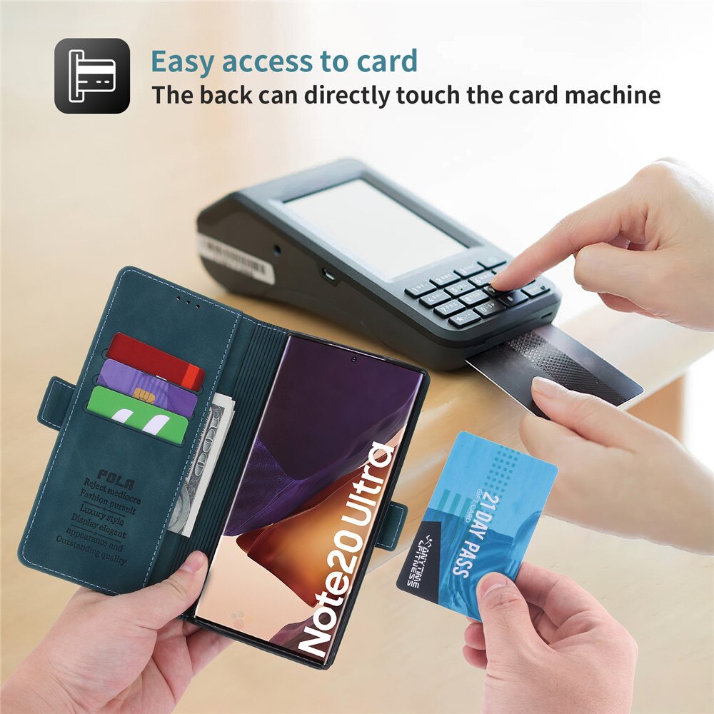 Luxury Leather Case For Samsung Galaxy Note 20 Ultra 10 9 Plus Note20ultra Magnetic Flip Wallet Card Slots Phone Bag Cover Coque