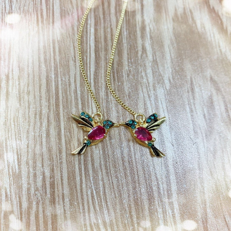 Unique Long Drop Earrings Bird Pendant Vintage Tassel Crystal Pendant Earrings Ladies Jewelry New Design for Anniversary Party