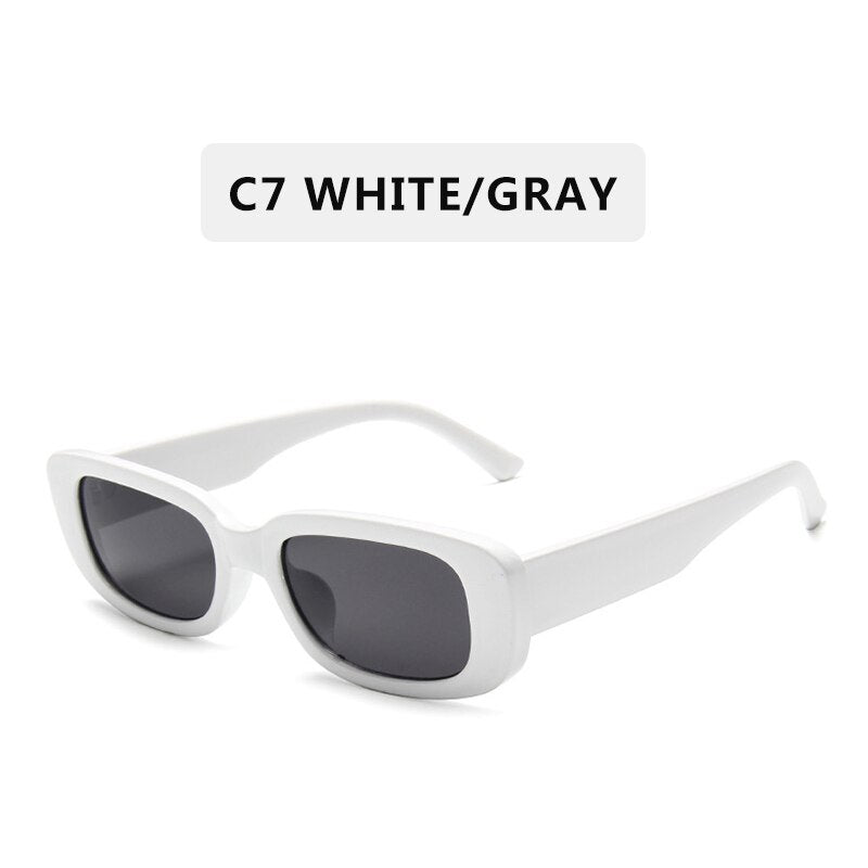2022 New Fashion Vintage Sunglasses Women Brand Designer Retro Sunglass Rectangle Sun Glasses Oculos Lunette De Soleil Femm