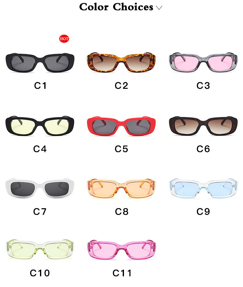 2022 New Fashion Vintage Sunglasses Women Brand Designer Retro Sunglass Rectangle Sun Glasses Oculos Lunette De Soleil Femm