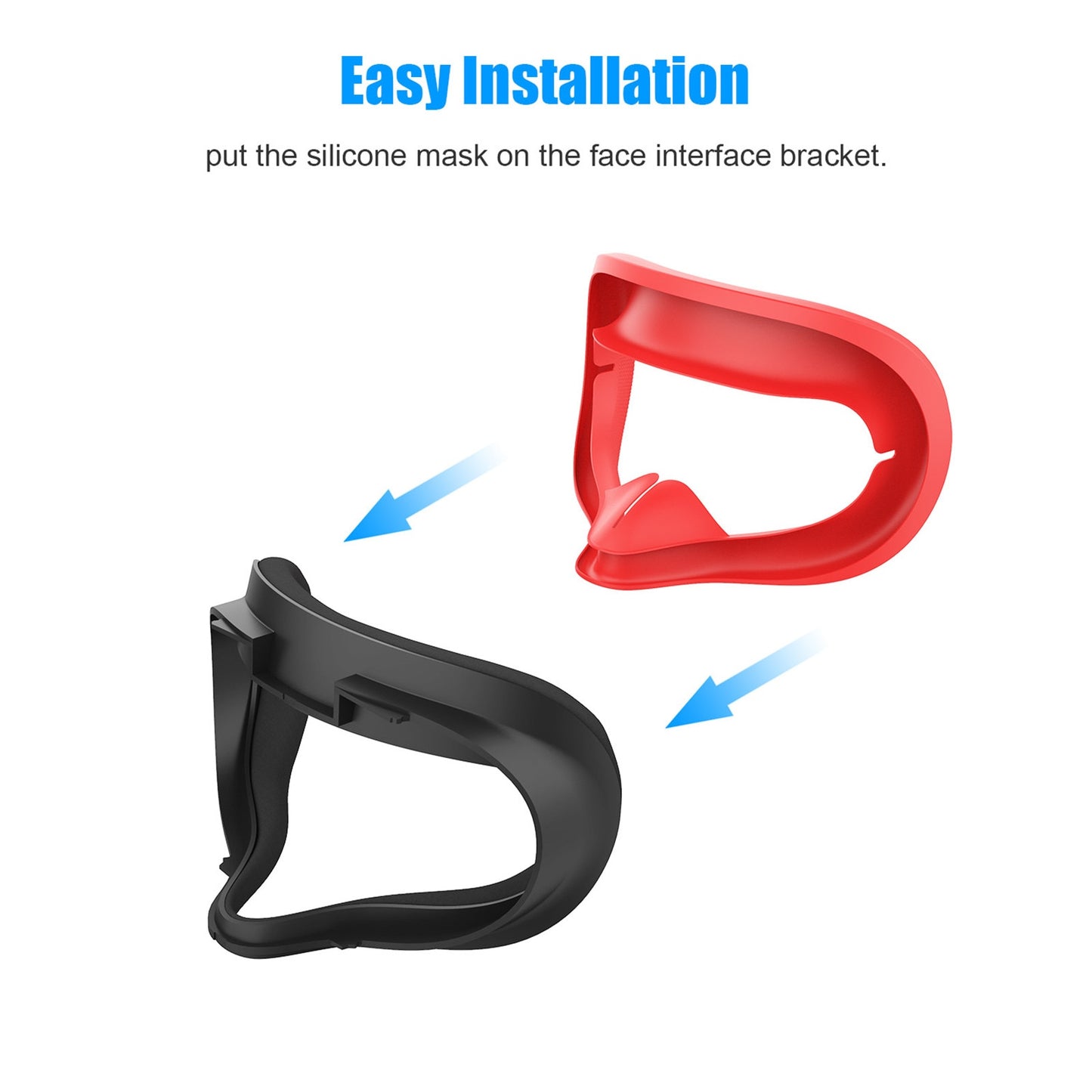 Eye Mask Cover For Oculus Quest 2 VR Glasses Silicone Anti-sweat Anti-leakage Light Blocking Eye Cover Oculus Quest 2 Accessory