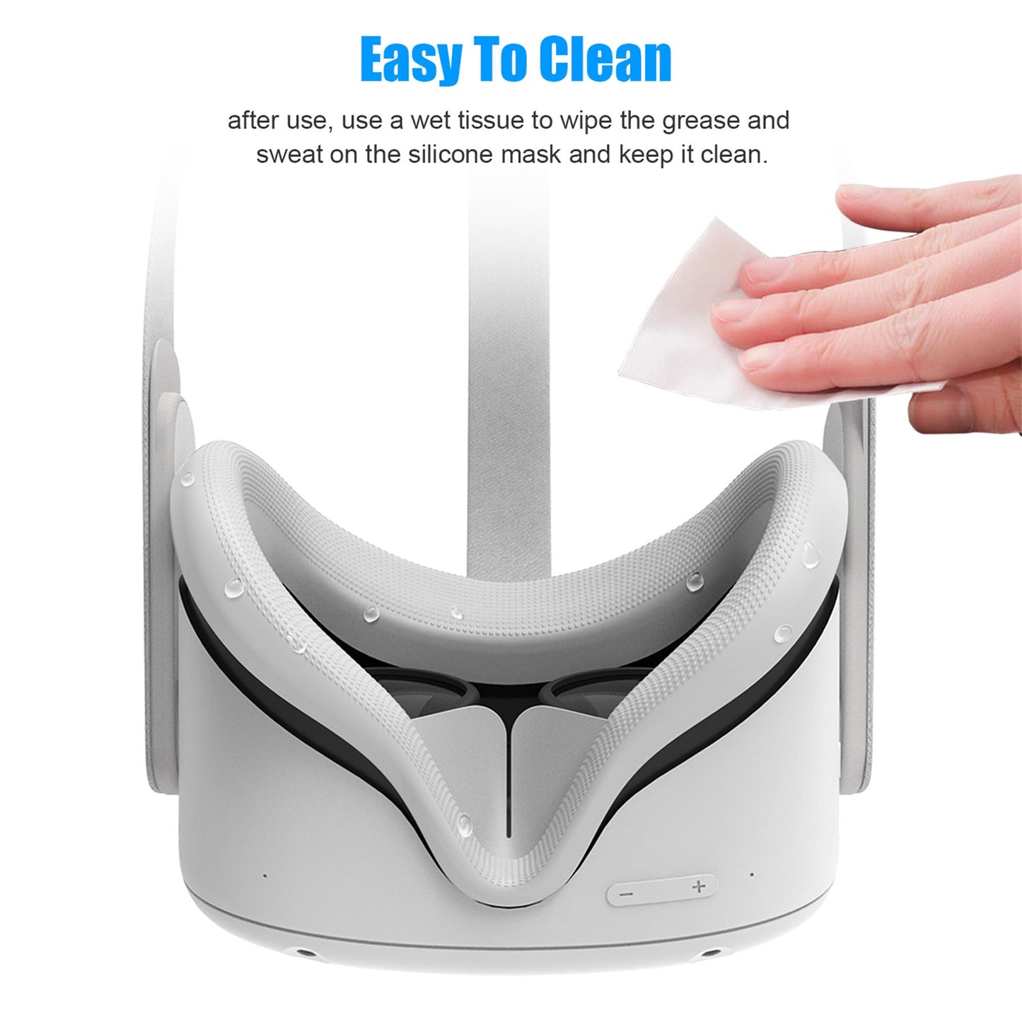 Eye Mask Cover For Oculus Quest 2 VR Glasses Silicone Anti-sweat Anti-leakage Light Blocking Eye Cover Oculus Quest 2 Accessory