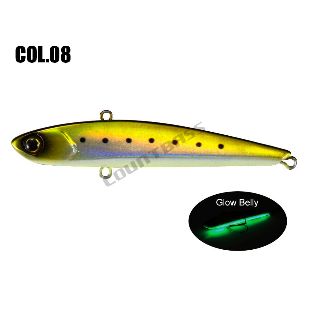 COUNTBASS 65mm 75mm 90mm Vibration Hard Bait Sinking Fishing Lure Angler's Lipless Crankbait Hard Bait Wobbler Leurre