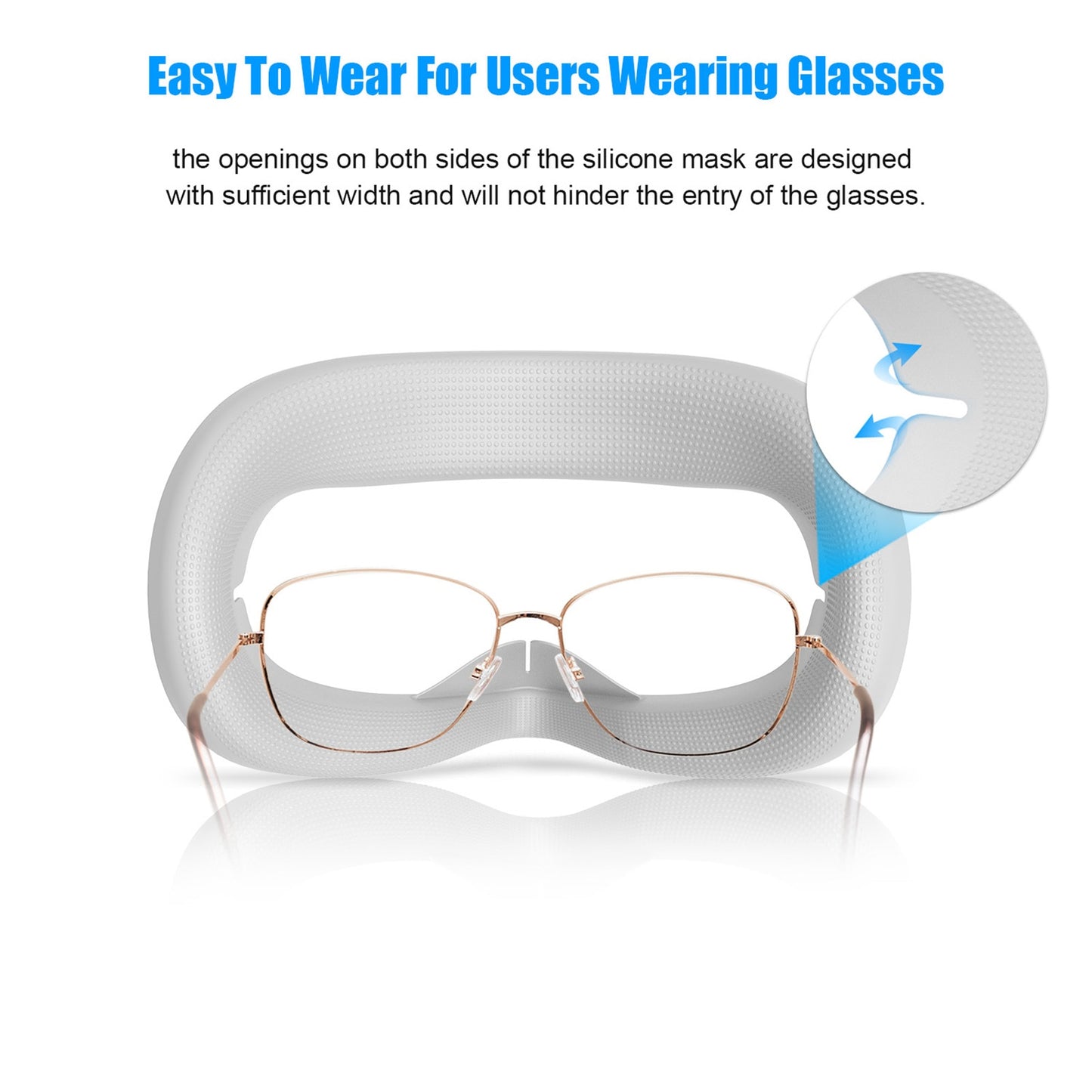 Eye Mask Cover For Oculus Quest 2 VR Glasses Silicone Anti-sweat Anti-leakage Light Blocking Eye Cover Oculus Quest 2 Accessory