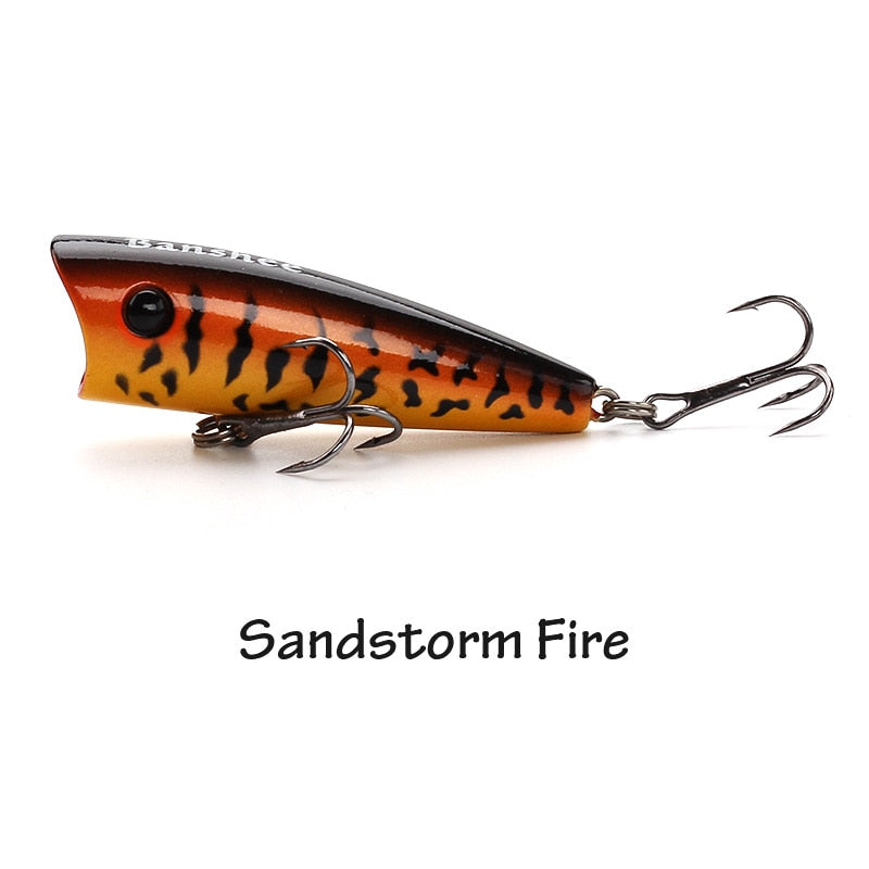Banshee 60mm 8g Isca Popper Lure For Fishing Poppers Rattling Baits Poper Topwater Hard Bait Artificial Wobblers For Bass Pike
