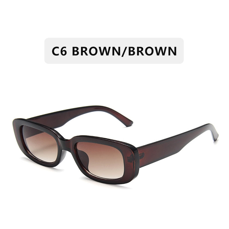 2022 New Fashion Vintage Sunglasses Women Brand Designer Retro Sunglass Rectangle Sun Glasses Oculos Lunette De Soleil Femm