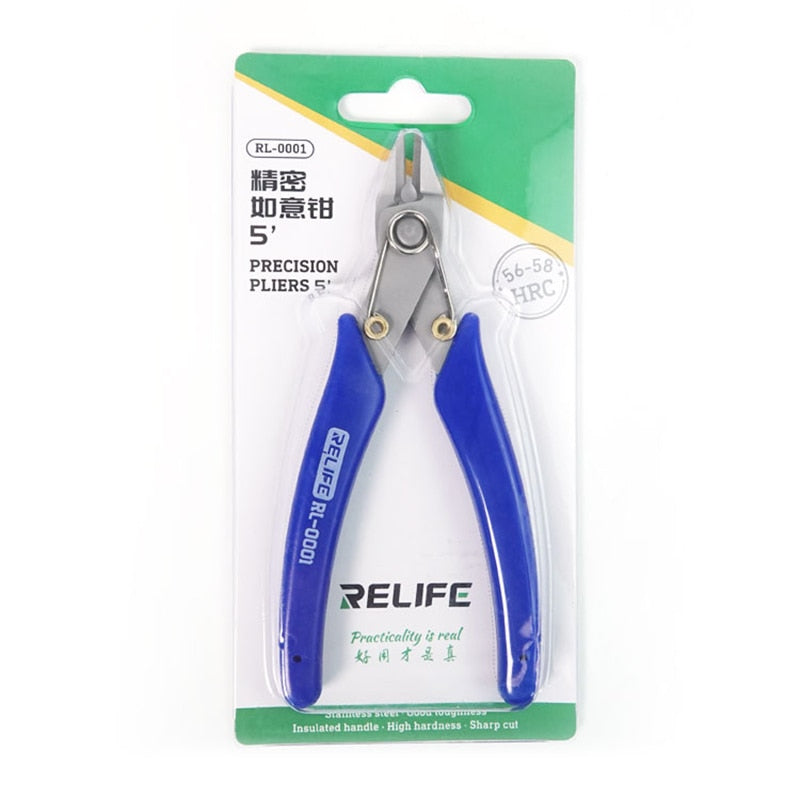 Blue Wire Nipper Hand Tool Practical Mini Electronic Pliers Diagonal Side Cutting Pliers Cable Wire Cutter Repair Pry Open Tool