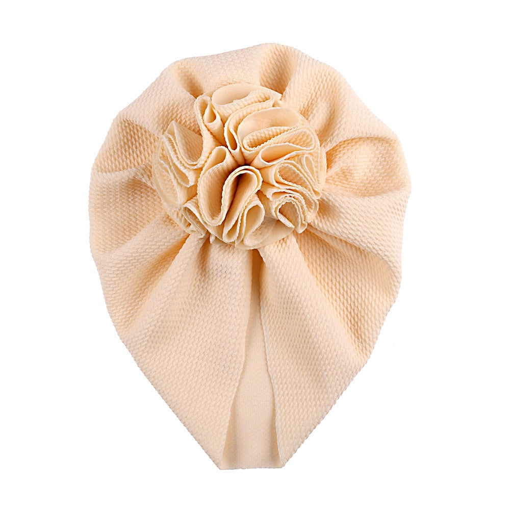 Knot Bow Baby Headbands Toddler Headwraps Baby Girl Flower Turban Hats Elastic Beanies Bonnet Girls Caps Baby Hair Accessories