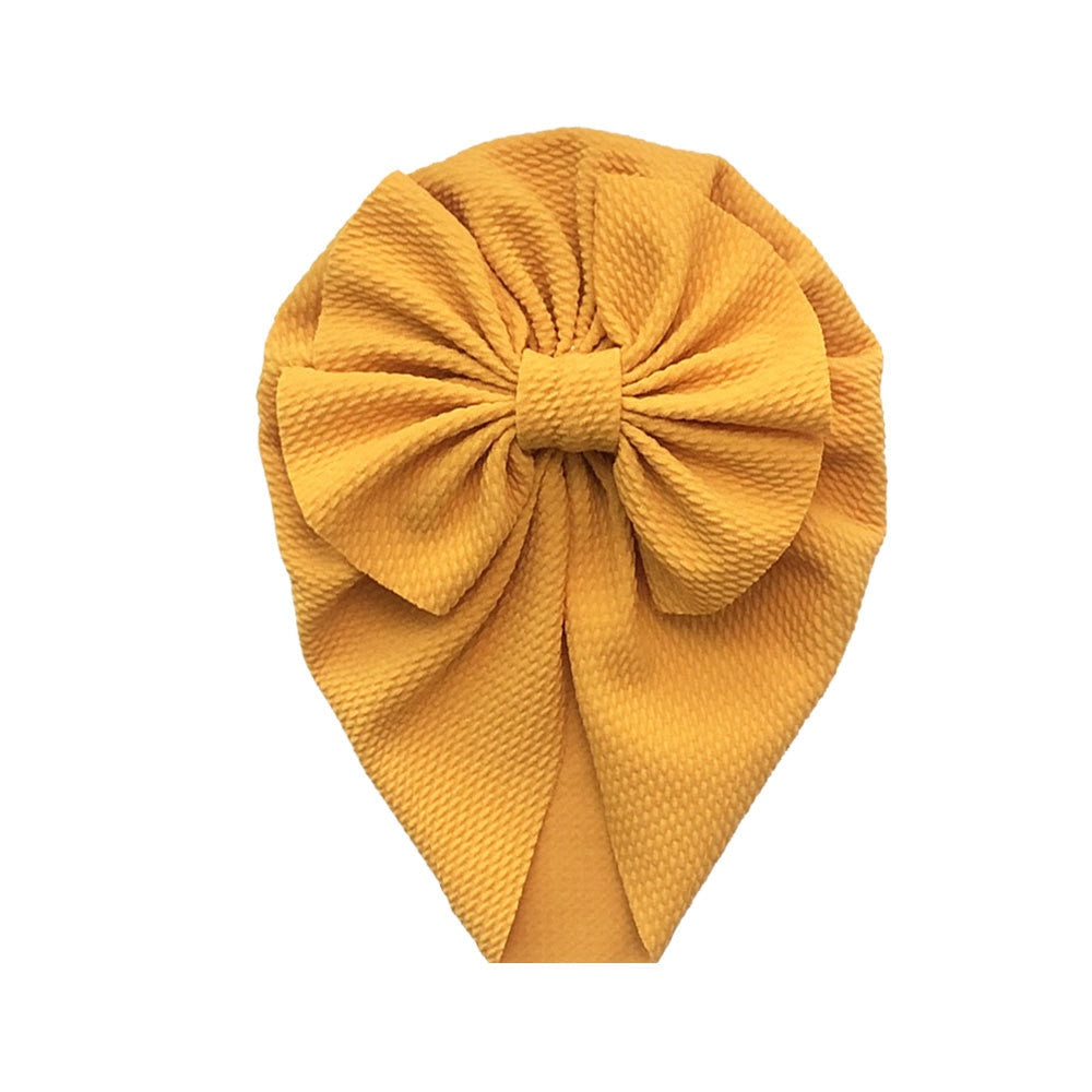 Knot Bow Baby Headbands Toddler Headwraps Baby Girl Flower Turban Hats Elastic Beanies Bonnet Girls Caps Baby Hair Accessories