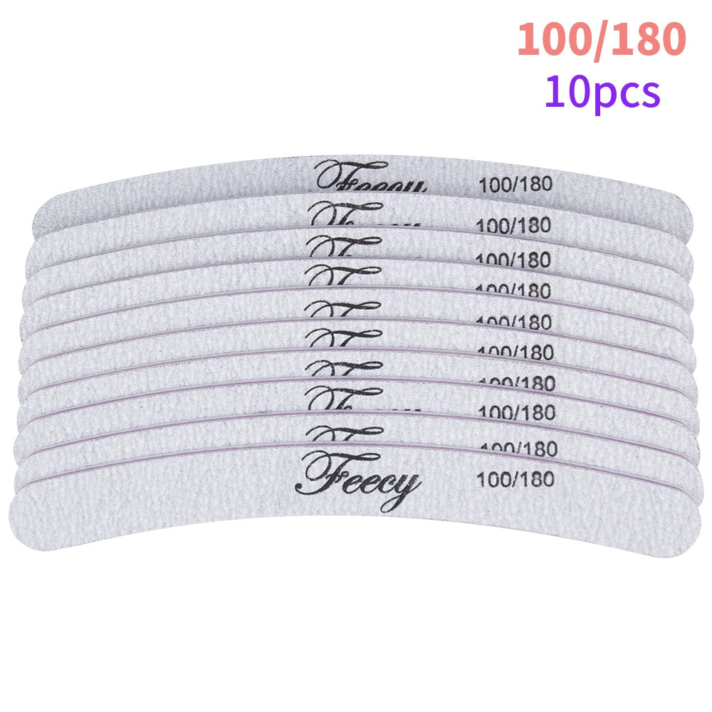 Nail File Buffer Double Side Of The Nail File Buffer 100/180 Trimmer Lime Buffer In The Nail Art Ongle Nail Art Tool
