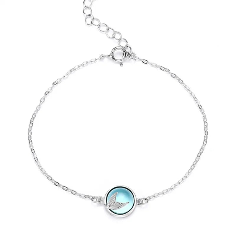 Adjustable Silver Color Dreamcatcher Tassel Feather Round Bead Charm Bracelet &Bangle For Women Elegant Jewelry sl209