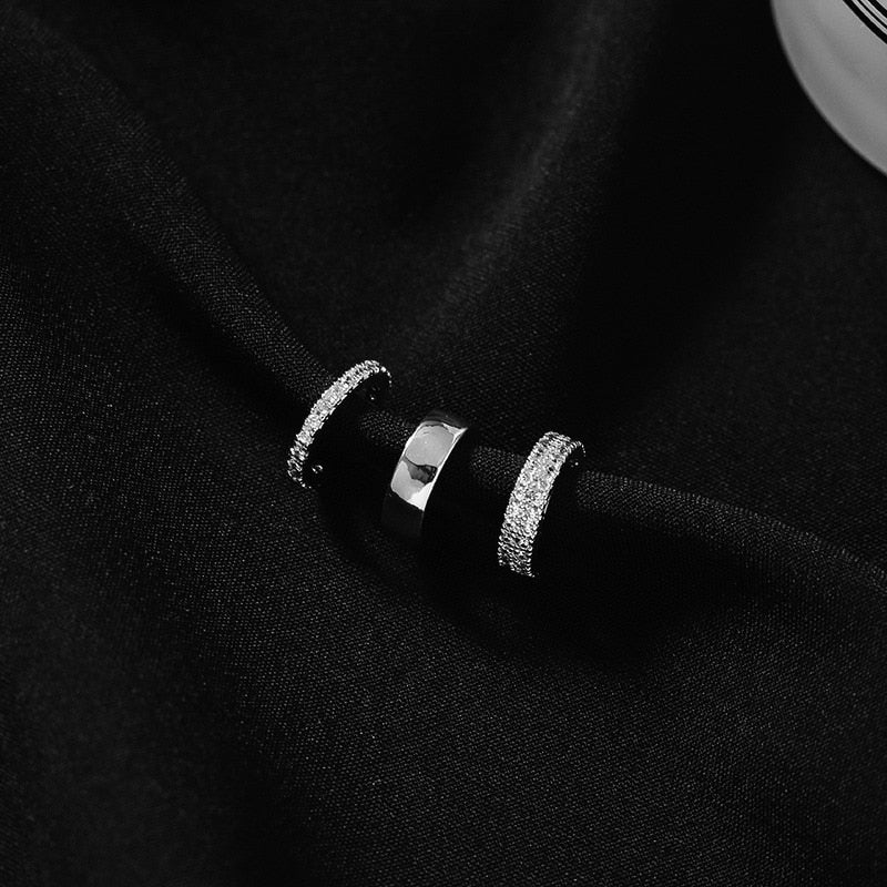 Silver Color Leaves Clip Earrings for Women Men Creative Simple C Ear Cuff Non-Piercing Ear Ear Clip Set Trend Jewelry Gift