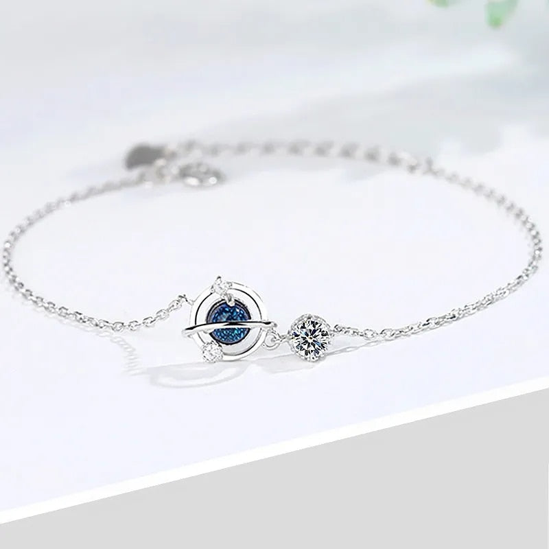 Adjustable Silver Color Dreamcatcher Tassel Feather Round Bead Charm Bracelet &Bangle For Women Elegant Jewelry sl209