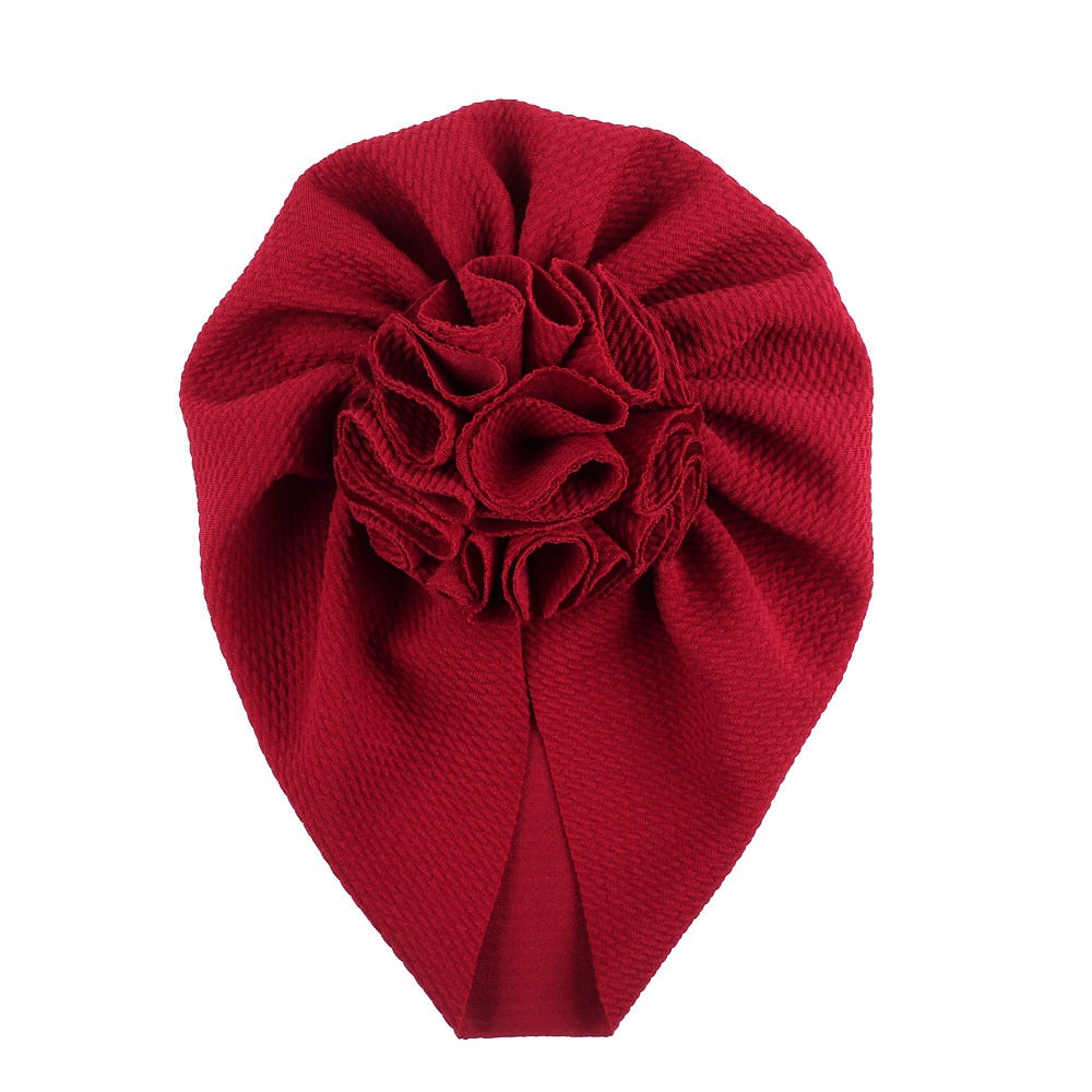 Knot Bow Baby Headbands Toddler Headwraps Baby Girl Flower Turban Hats Elastic Beanies Bonnet Girls Caps Baby Hair Accessories