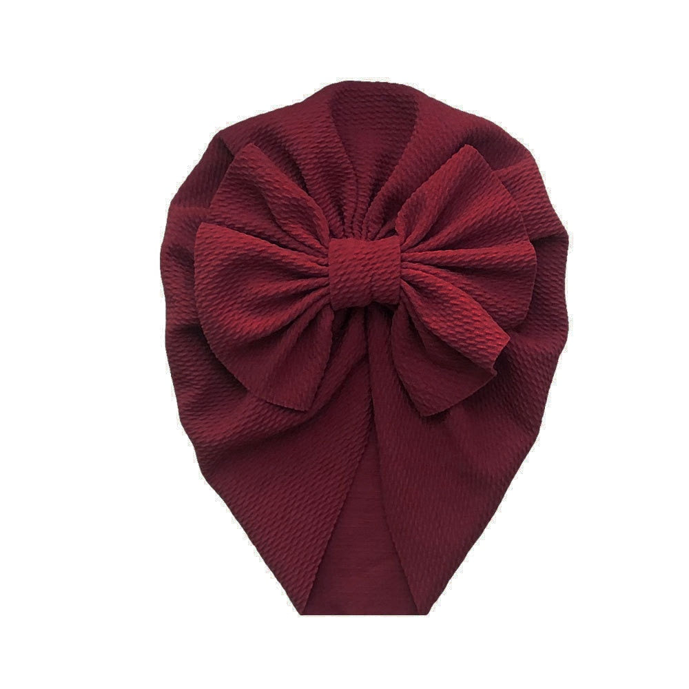 Knot Bow Baby Headbands Toddler Headwraps Baby Girl Flower Turban Hats Elastic Beanies Bonnet Girls Caps Baby Hair Accessories