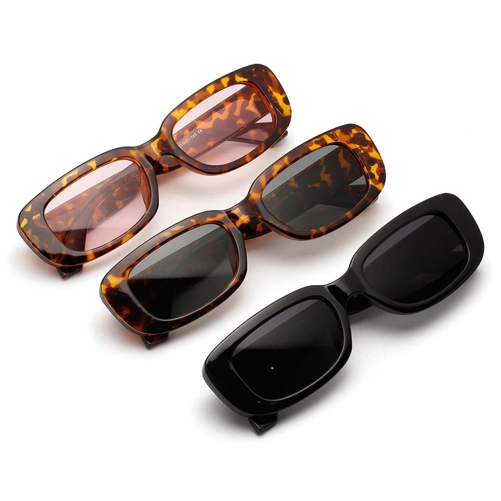2022 New Fashion Vintage Sunglasses Women Brand Designer Retro Sunglass Rectangle Sun Glasses Oculos Lunette De Soleil Femm