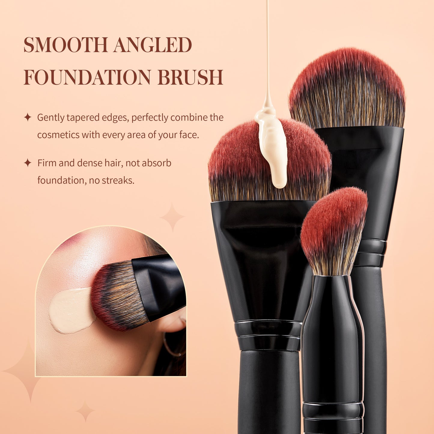 Jessup Makeup Brushes set,3-21pcs Premium Synthetic Big Powder Foundation Concealer Eyeshadow Eyeliner Spoolie Wooden T271