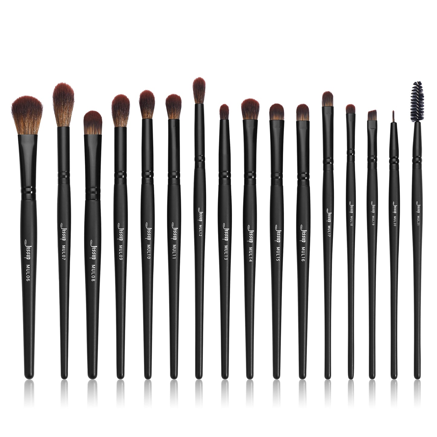 Jessup Makeup Brushes set,3-21pcs Premium Synthetic Big Powder Foundation Concealer Eyeshadow Eyeliner Spoolie Wooden T271