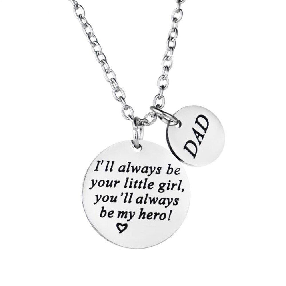 Fathers Day Gift Keychain for Dad You Will Always Be My Hero Birthday Valentine Day Gift for Dad from Daughter Son Kids Wife