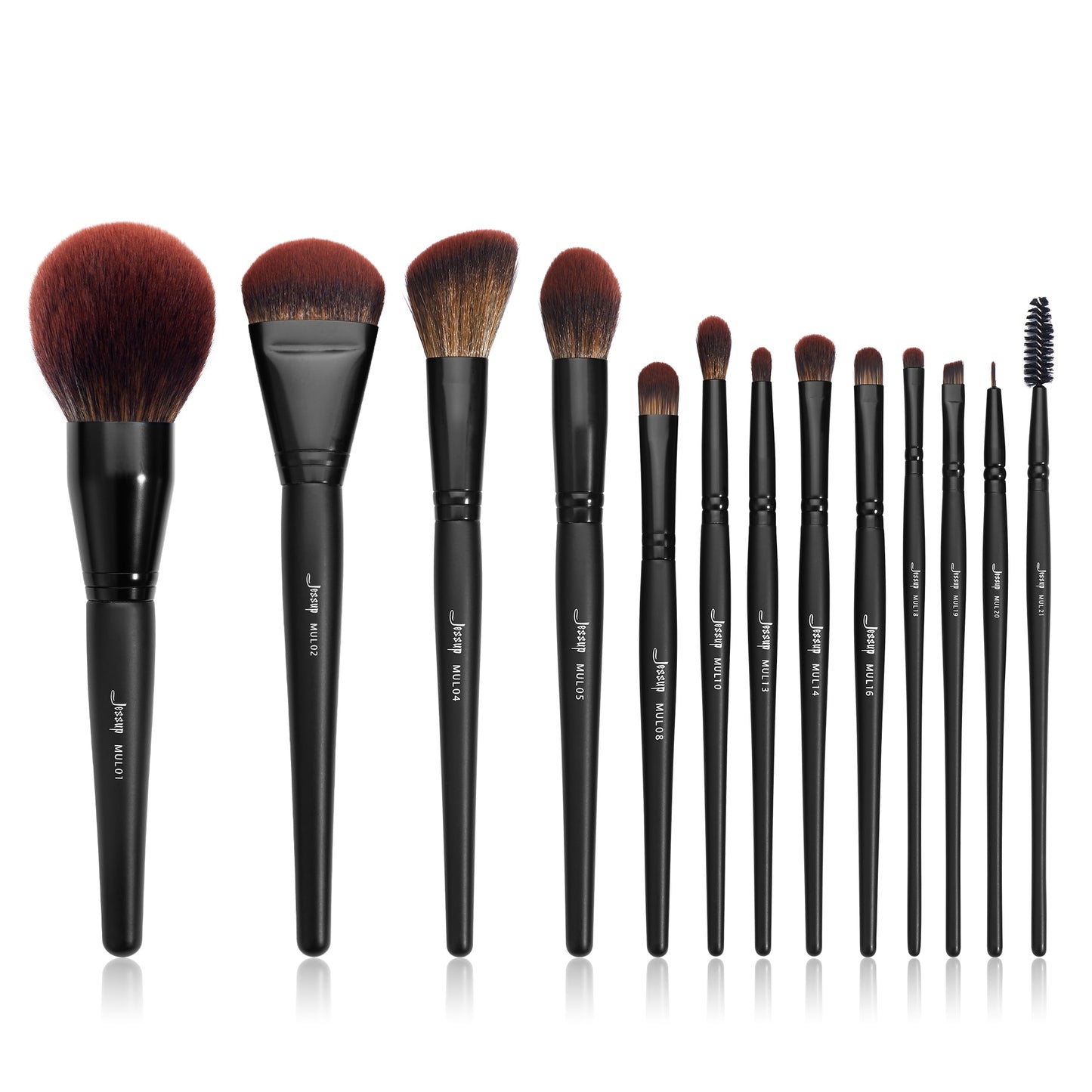 Jessup Makeup Brushes set,3-21pcs Premium Synthetic Big Powder Foundation Concealer Eyeshadow Eyeliner Spoolie Wooden T271