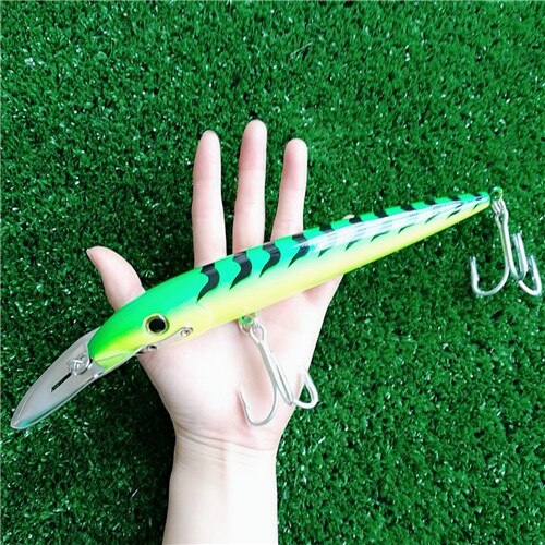 NOEBY 1PCS Big Minnow Fishing Lure 76g/22.5cm 4colors depth 6-8m Metal tongue Floating Lure Hard Bait