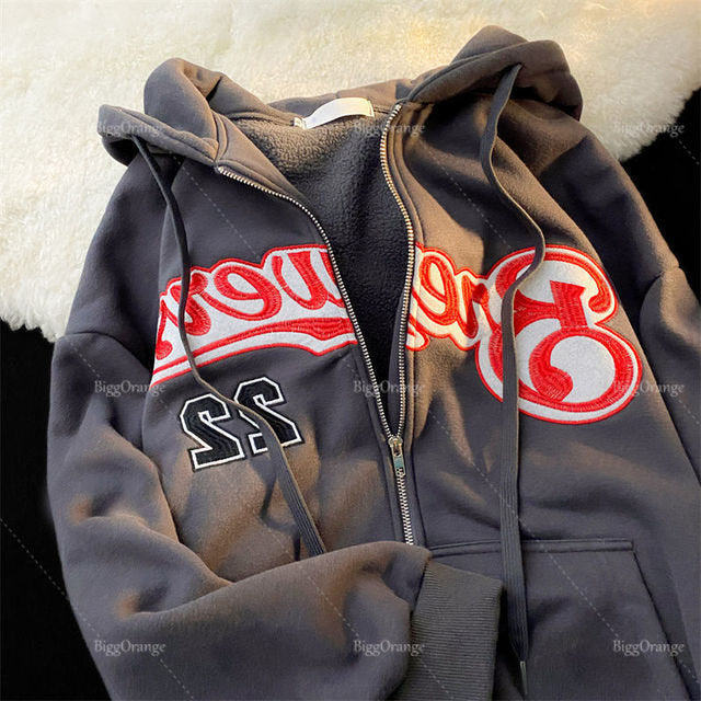 Harajuku Foaming 3D Print Lovers Sweatshirt Y2k Clothes Men Clothing Homie Hoodie Women Tracksuit Men Streetwear Zip Hoodie