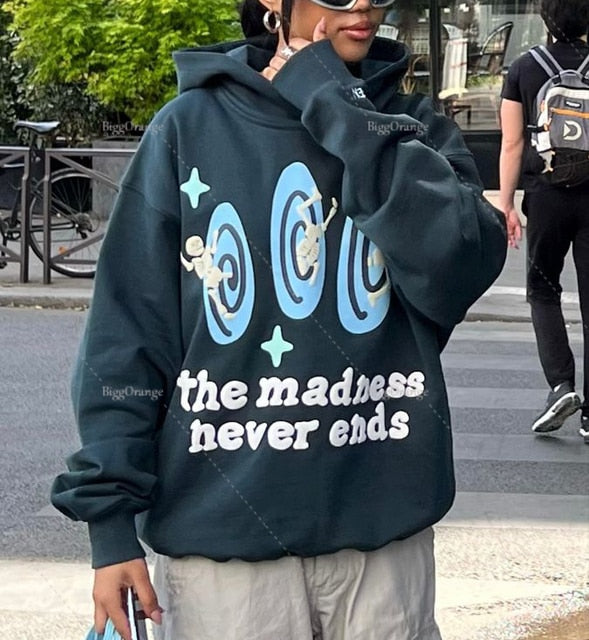 Harajuku Foaming 3D Print Lovers Sweatshirt Y2k Clothes Men Clothing Homie Hoodie Women Tracksuit Men Streetwear Zip Hoodie