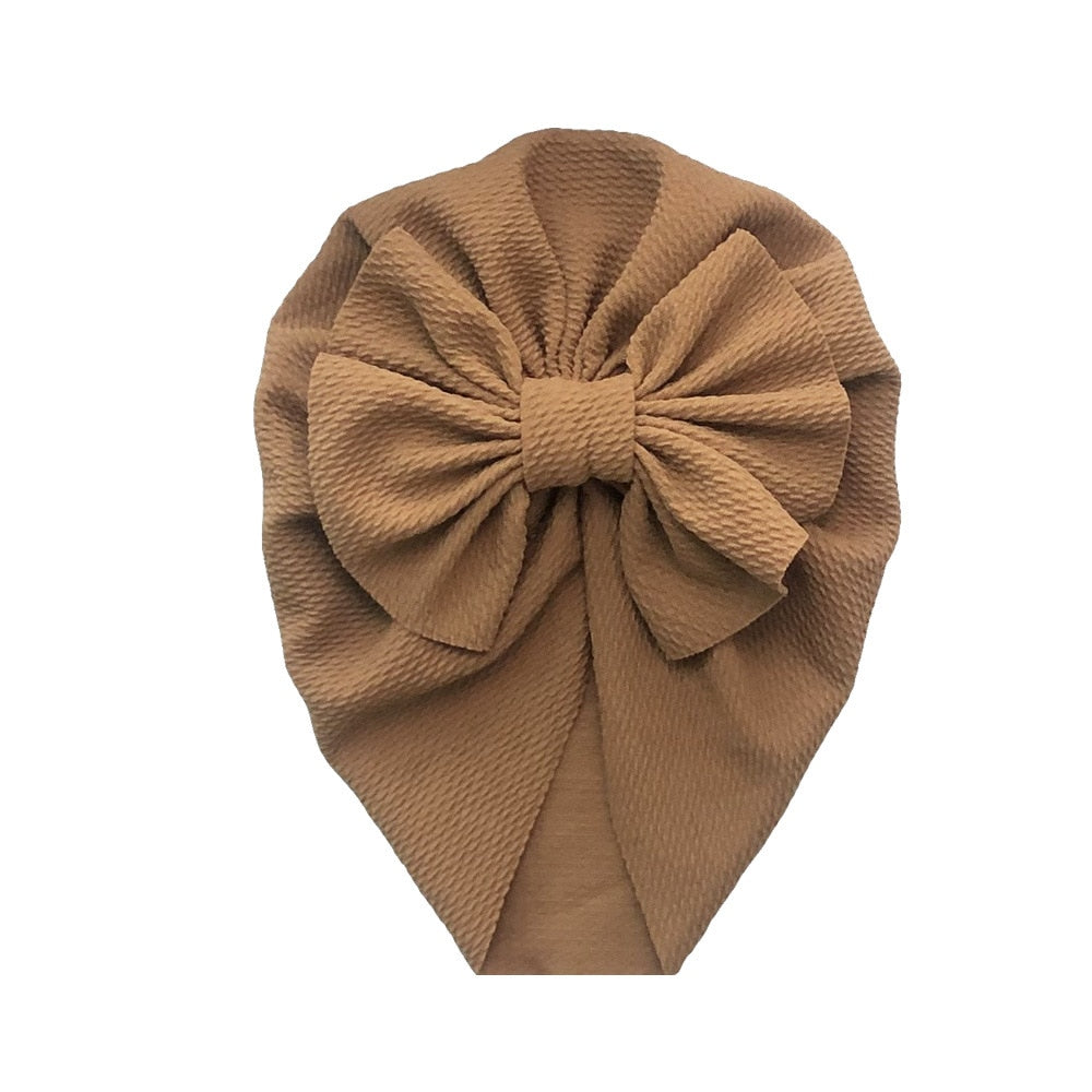 Knot Bow Baby Headbands Toddler Headwraps Baby Girl Flower Turban Hats Elastic Beanies Bonnet Girls Caps Baby Hair Accessories