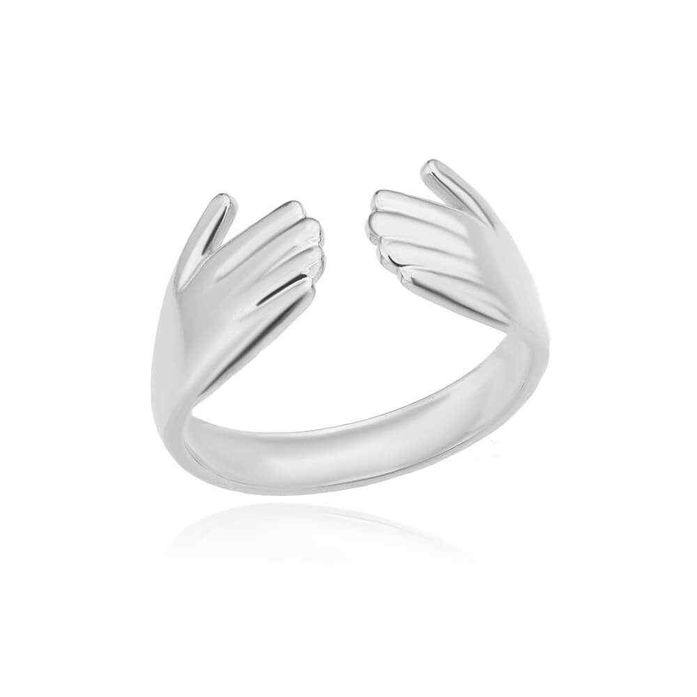 Gothic Hug Muscle Hands Rings For Women Men Adjustable Open Cuff Ring Party Wedding Couple Rings Vintage Jewelry Anillos Bague