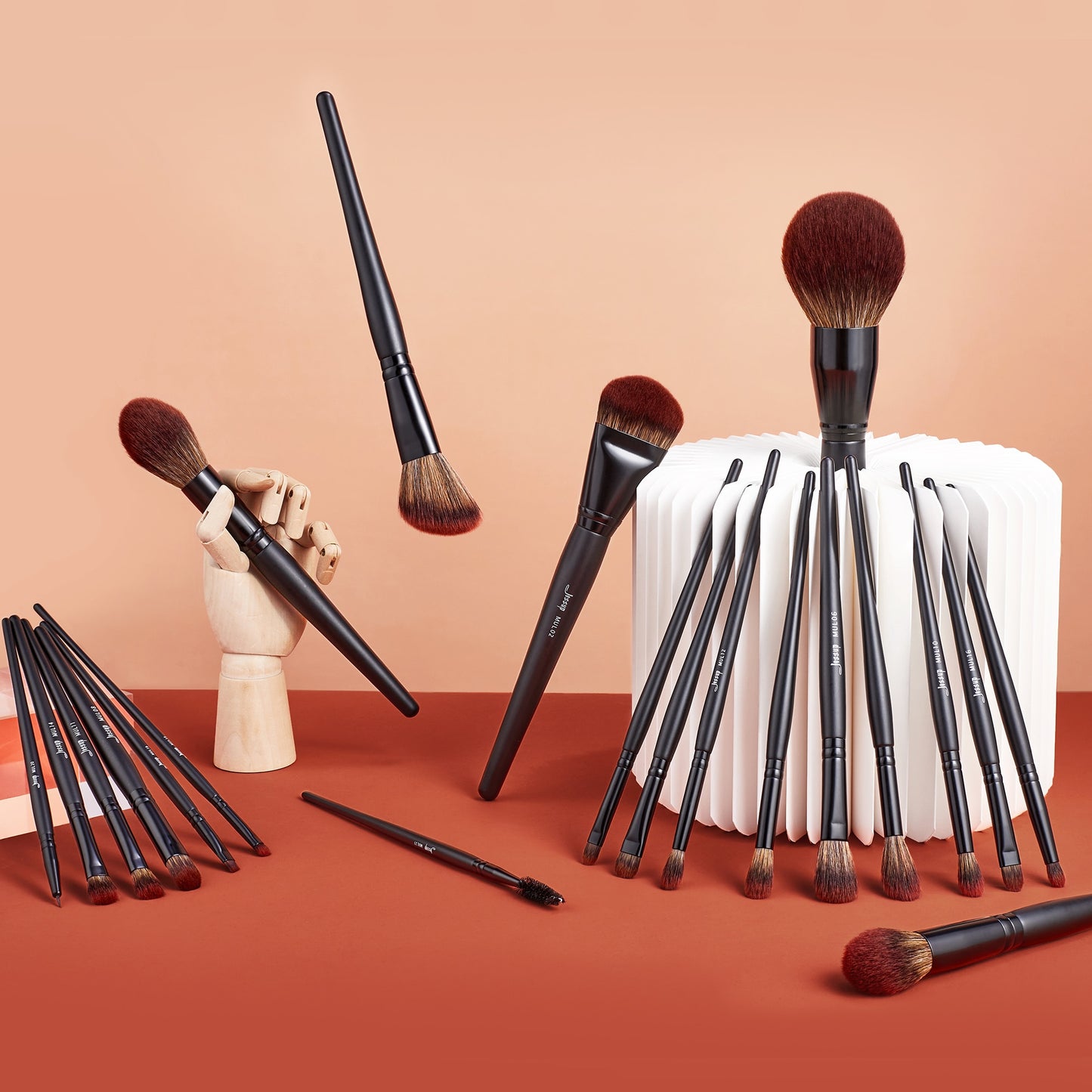 Jessup Makeup Brushes set,3-21pcs Premium Synthetic Big Powder Foundation Concealer Eyeshadow Eyeliner Spoolie Wooden T271