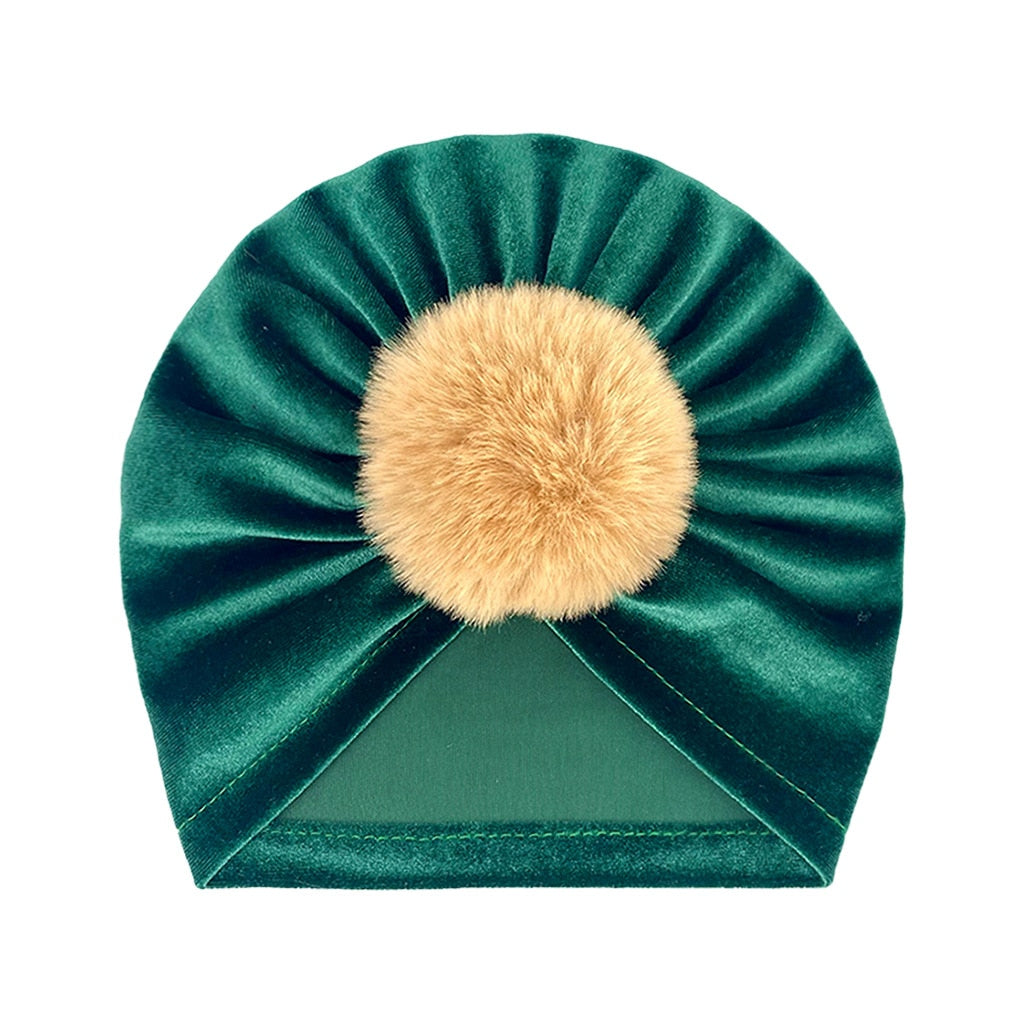 Knot Bow Baby Headbands Toddler Headwraps Baby Girl Flower Turban Hats Elastic Beanies Bonnet Girls Caps Baby Hair Accessories