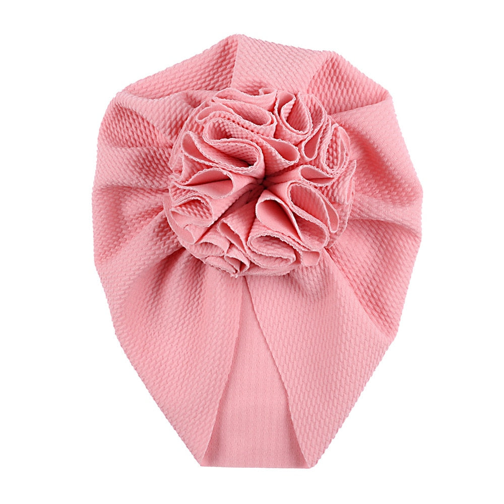 Knot Bow Baby Headbands Toddler Headwraps Baby Girl Flower Turban Hats Elastic Beanies Bonnet Girls Caps Baby Hair Accessories