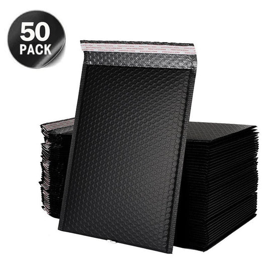 50pcs Mailer Poly Bubble Padded Mailing Envelopes for Mailer Gift Packaging Self Seal Bag Bubble Padding Black White And Pink