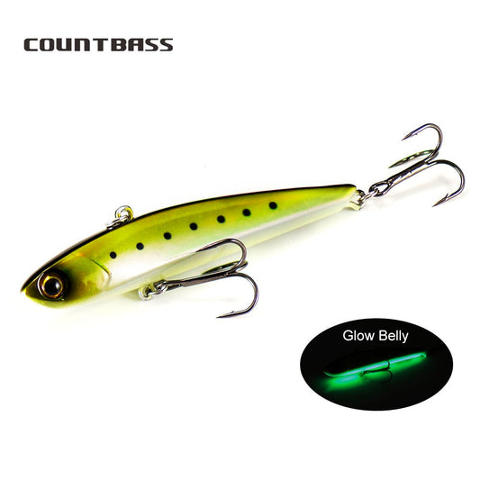 COUNTBASS 65mm 75mm 90mm Vibration Hard Bait Sinking Fishing Lure  Angler&#39;s Lipless Crankbait Hard Bait Wobbler Leurre