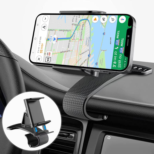 Phone Holder HUD Car Dashboard Phone stand 360° Rotation Adjustable GPS Car Clips holder for iphone 11 Mobile Phone car stand